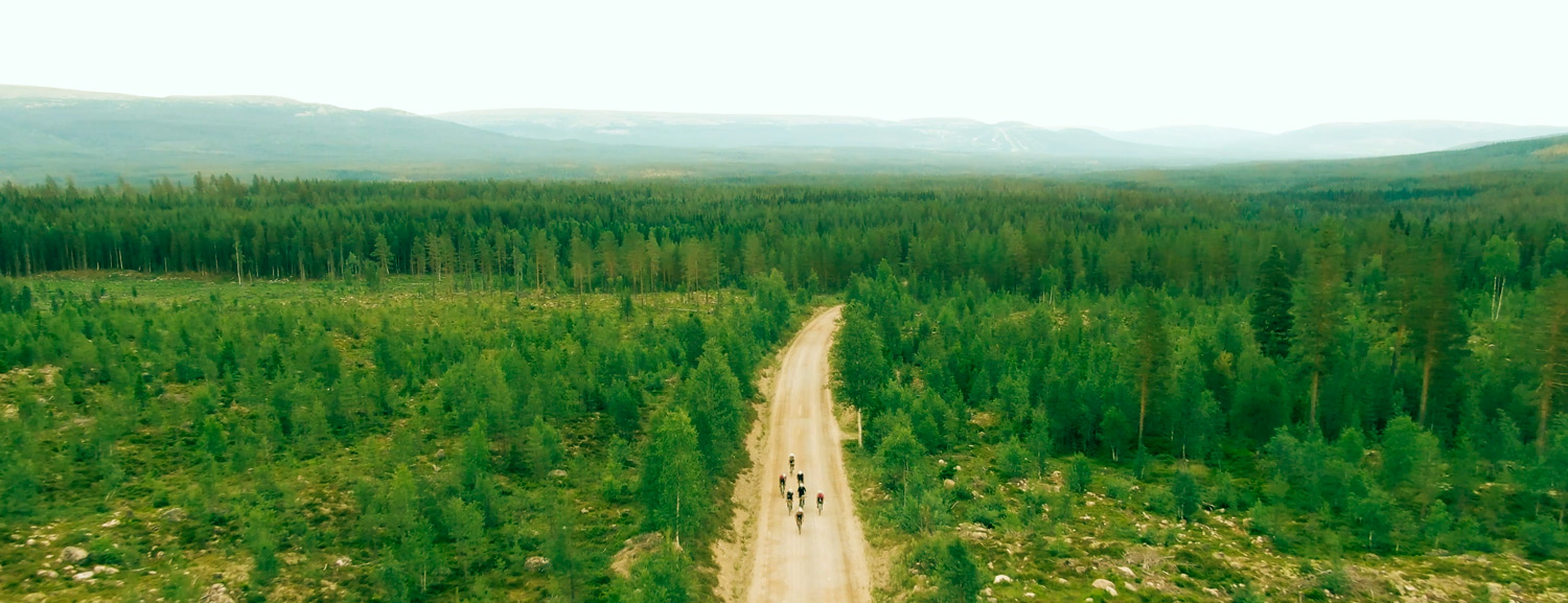 A 260 km gravel race between Sälen and Trysil. Client: Skistar
