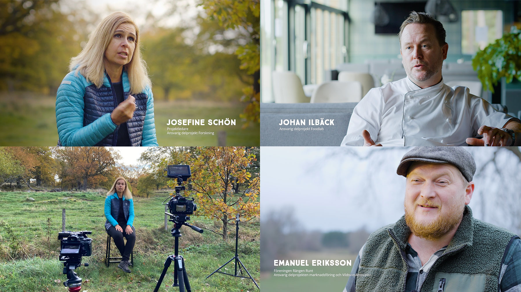 Josefine, Johan and Emanuel on promoting wild boar as a delicacy. Client: Vildsvinsfestivalen
